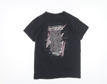McBusted Womens Black Small Tour 2014 Graphic Band T-Shirt