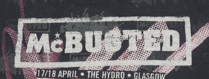 McBusted Womens Black Small Tour 2014 Graphic Band T-Shirt