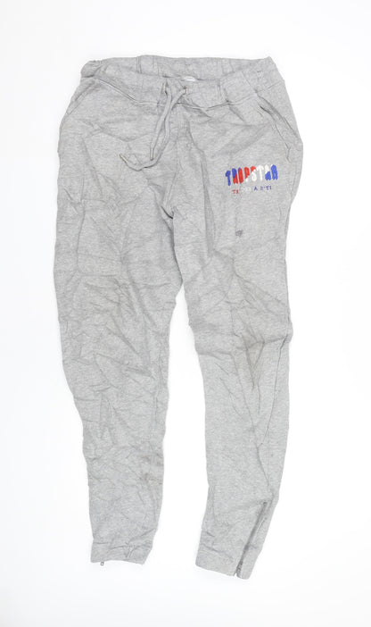 Trapstar Men’s Grey Jogger Trousers Size M Cotton Blend Streetwear