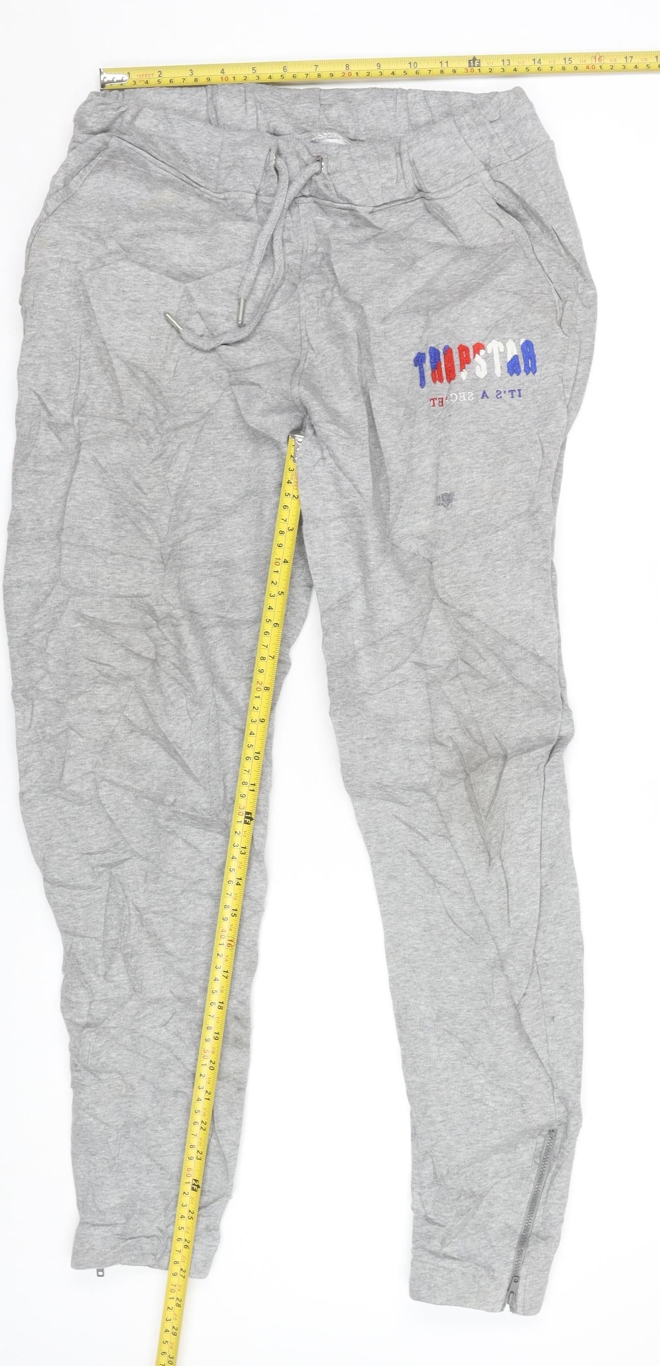 Trapstar Men’s Grey Jogger Trousers Size M Cotton Blend Streetwear