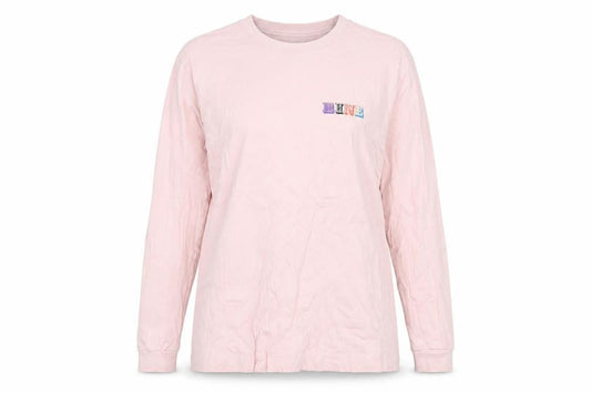 Eine Women’s Pink Long Sleeve Cotton Graphic T-Shirt L