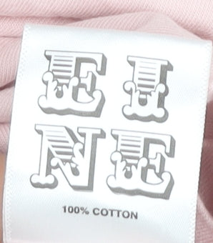 Eine Women’s Pink Long Sleeve Cotton Graphic T-Shirt L