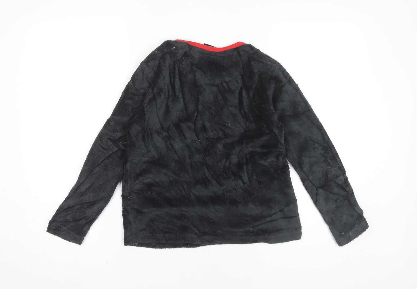 NBA Boys Black Chicago Bulls Fleece Pyjama Top 9-10 Years Long Sleeve