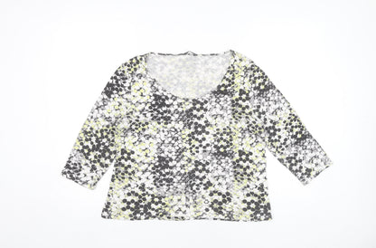 Womens UK Size L Minuet Petite Multicoloured Tunic Blouse