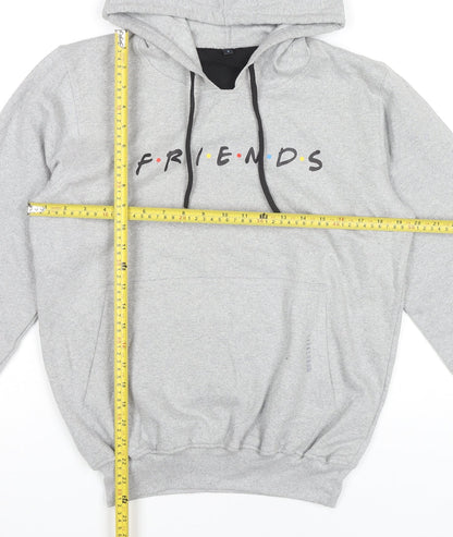 Unisex Adults UK Size S Friends Grey Pullover Hoodie
