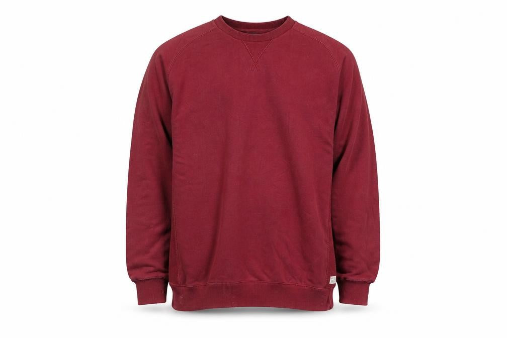 Front view of Hammond & Co men’s red 2xl crew neck pullover sweatshirt