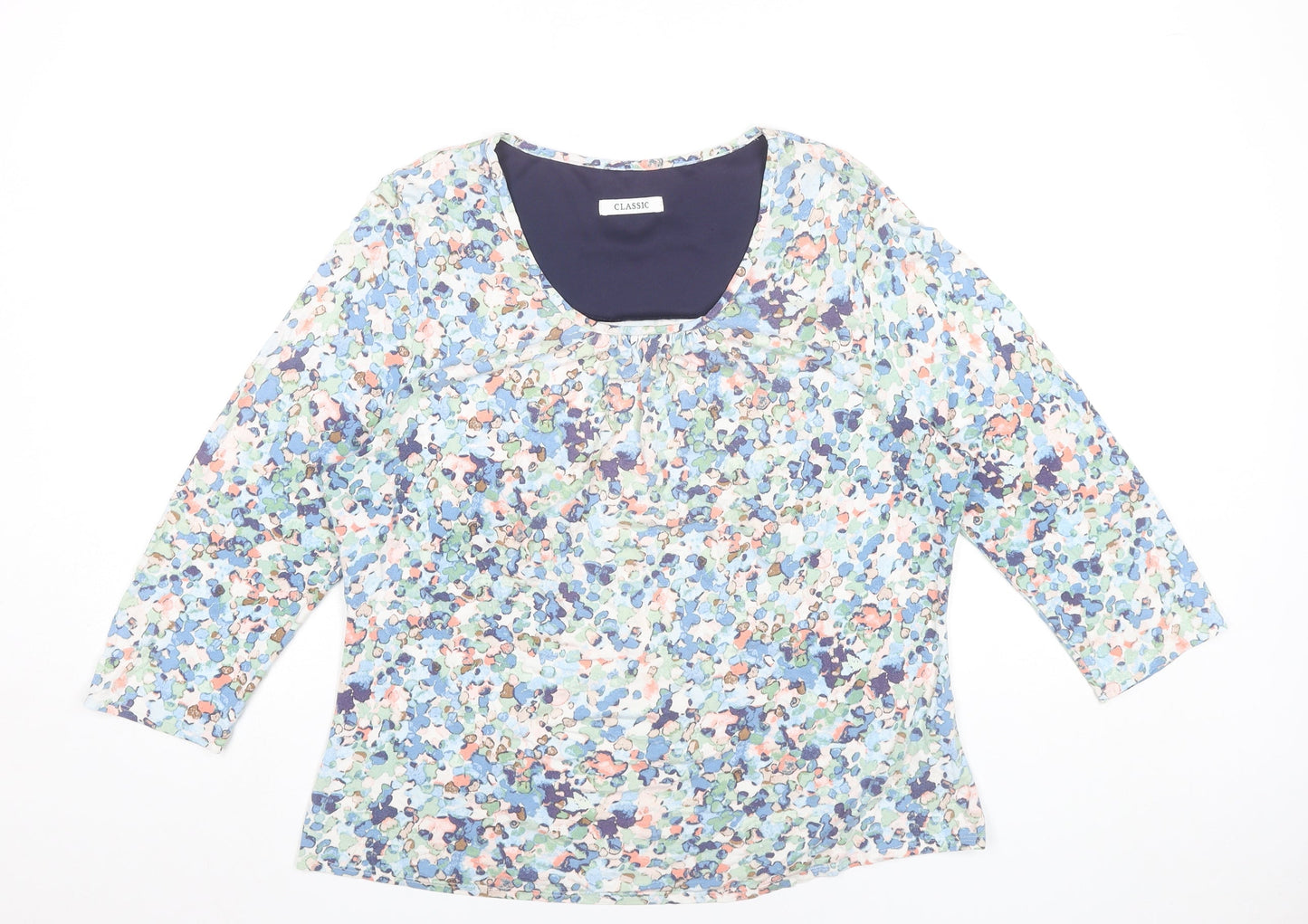 Womens UK Size 16 Marks and Spencer Multicoloured Classic Blouse