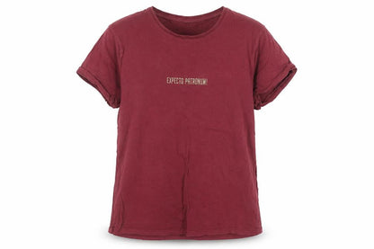 Womens UK Size M Harry Potter Red Basic T-Shirt
