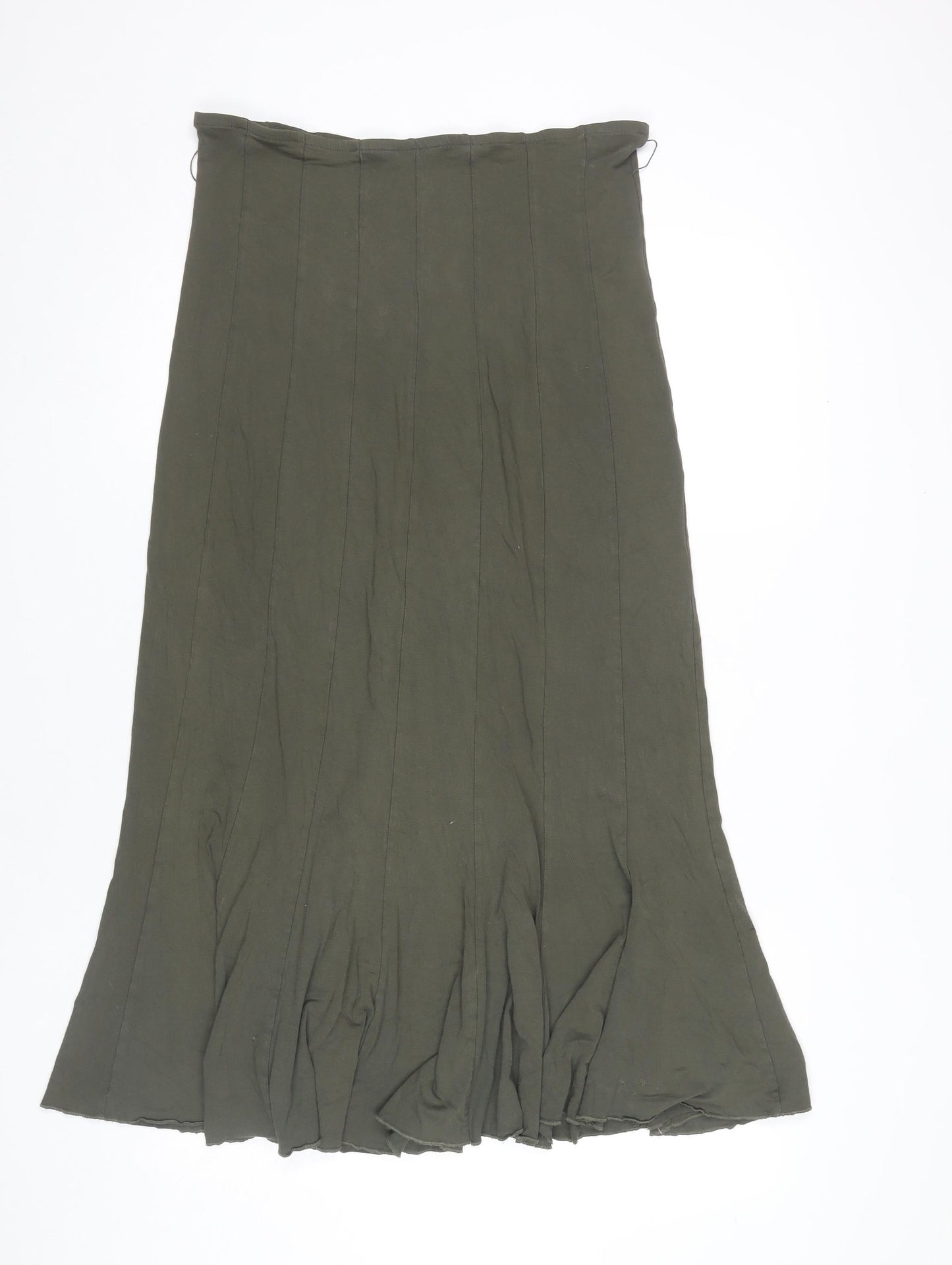 Marks and Spencer Women’s Green Midi Flare Skirt Size 10