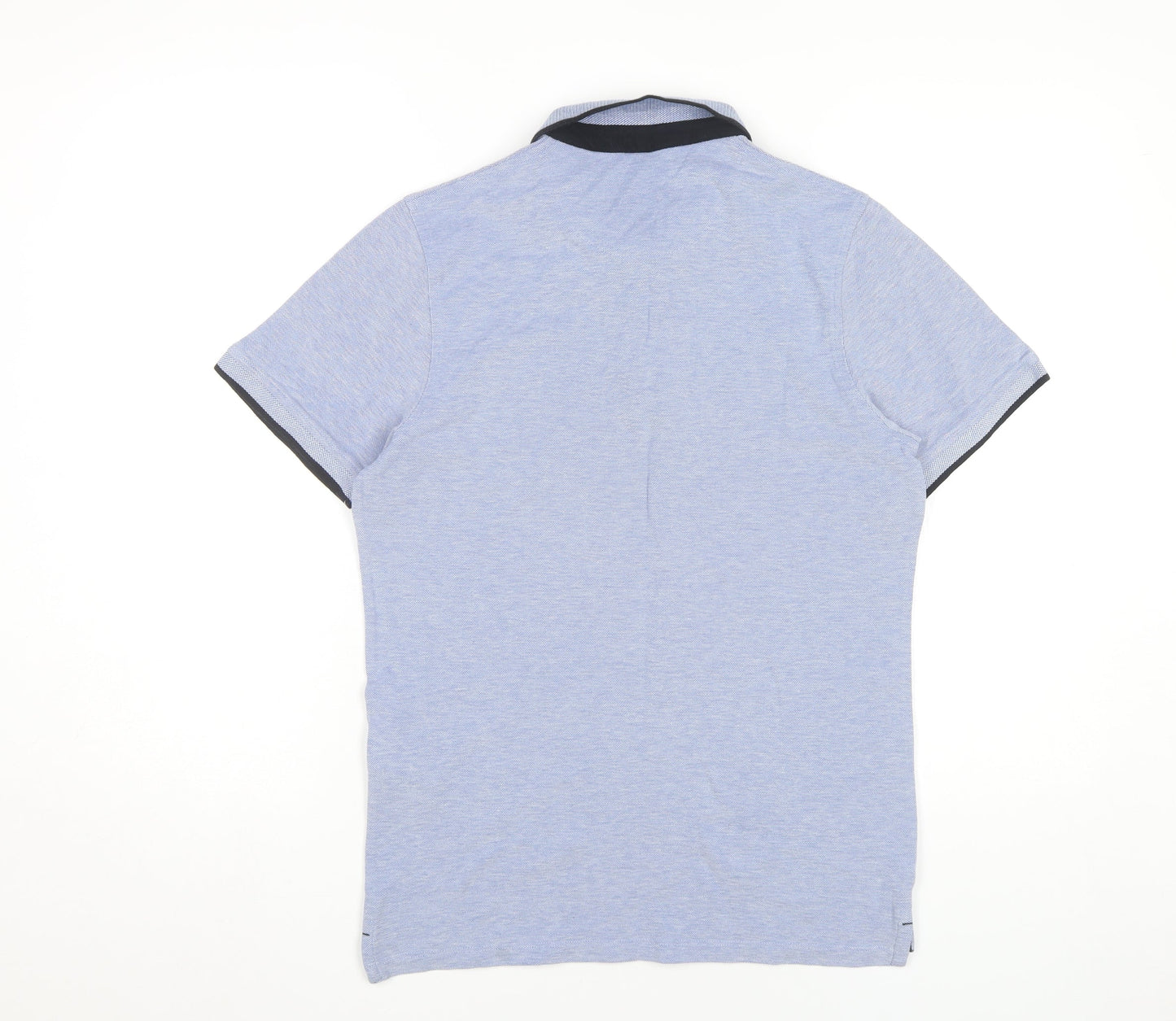 Jack & Jones Men's Blue Polo Shirt Size M Cotton Short Sleeve