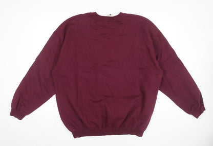 Mens UK Size XL Unknown Purple Pullover Sweatshirt
