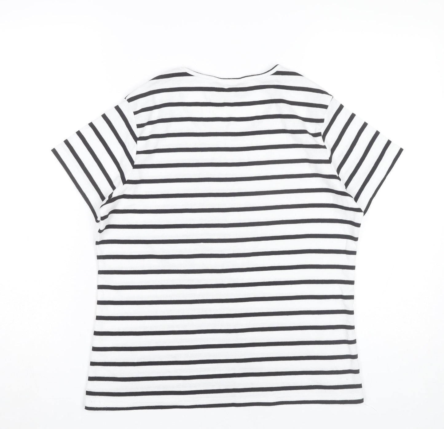 Womens UK Size 14 Alexara Multicoloured Basic T-Shirt