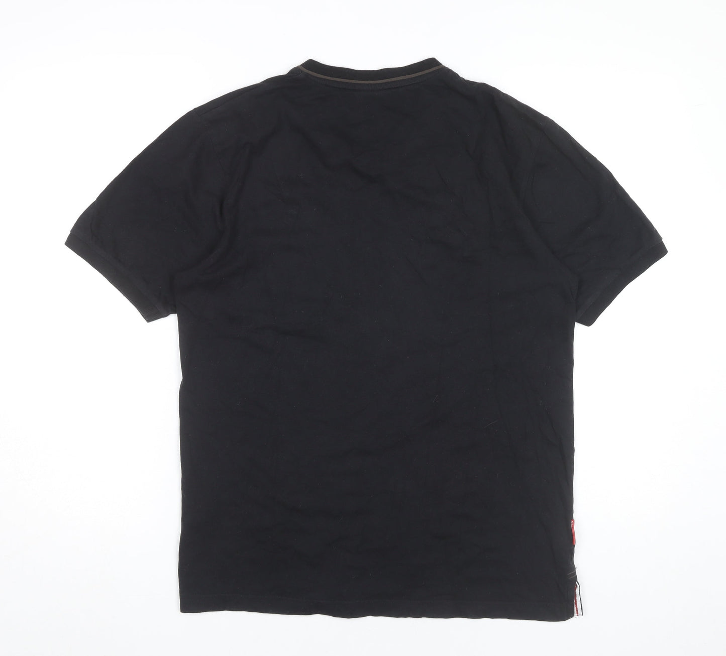 Slazenger Men’s Black Small V-Neck Cotton Short Sleeve T-Shirt
