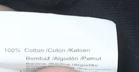 Slazenger Men’s Black Small V-Neck Cotton Short Sleeve T-Shirt