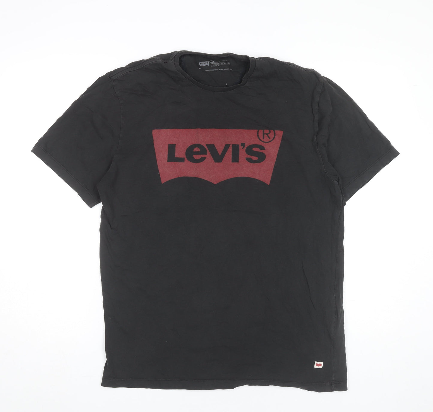 Levi's Men's Black Logo Graphic Print T-Shirt Size L