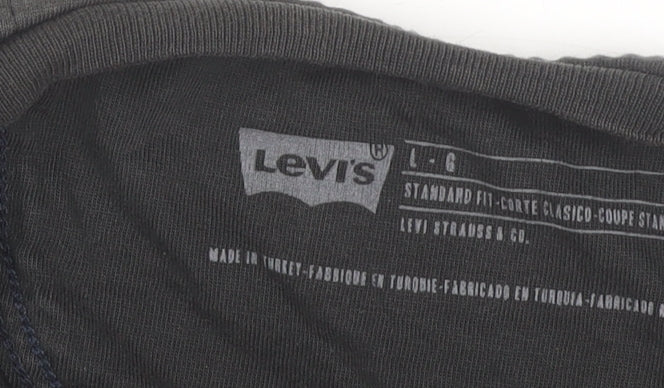 Levi's Men's Black Logo Graphic Print T-Shirt Size L