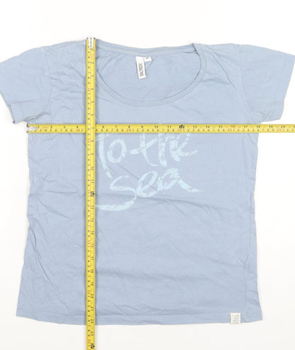 Womens UK Size 12 Saltrock Blue Basic T-Shirt