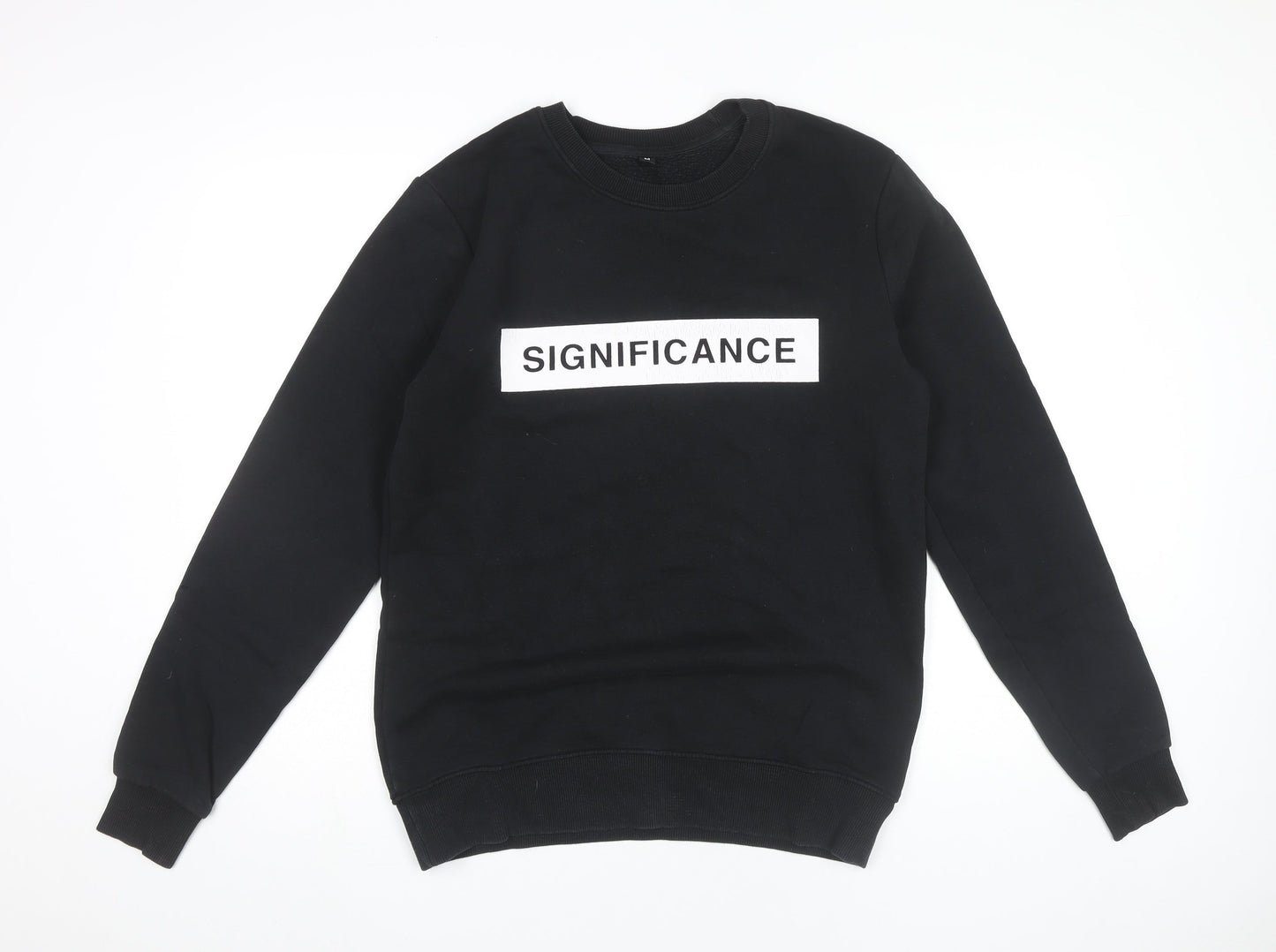 Mens UK Size M Continental Black Pullover Sweatshirt