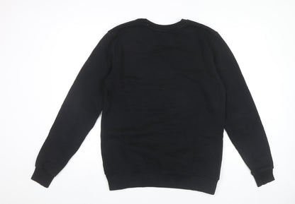 Mens UK Size M Continental Black Pullover Sweatshirt