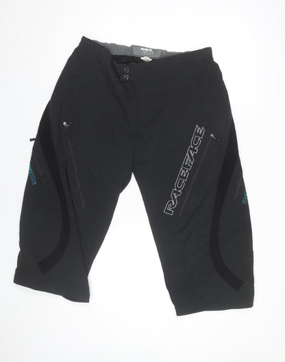 Race Face Men's Black Large Nylon Cargo Sports Trousers