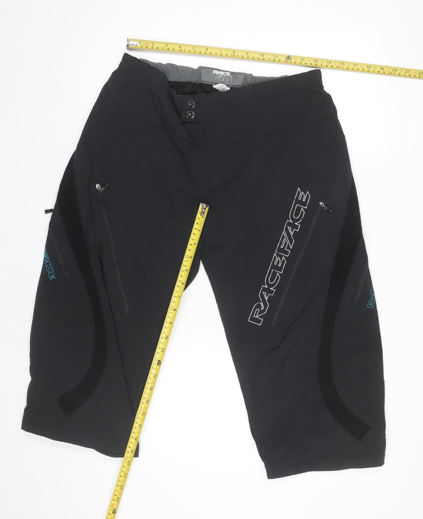 Race Face Men's Black Large Nylon Cargo Sports Trousers