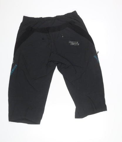 Race Face Men's Black Large Nylon Cargo Sports Trousers