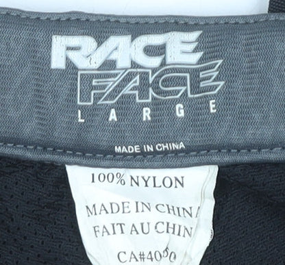 Race Face Men's Black Large Nylon Cargo Sports Trousers