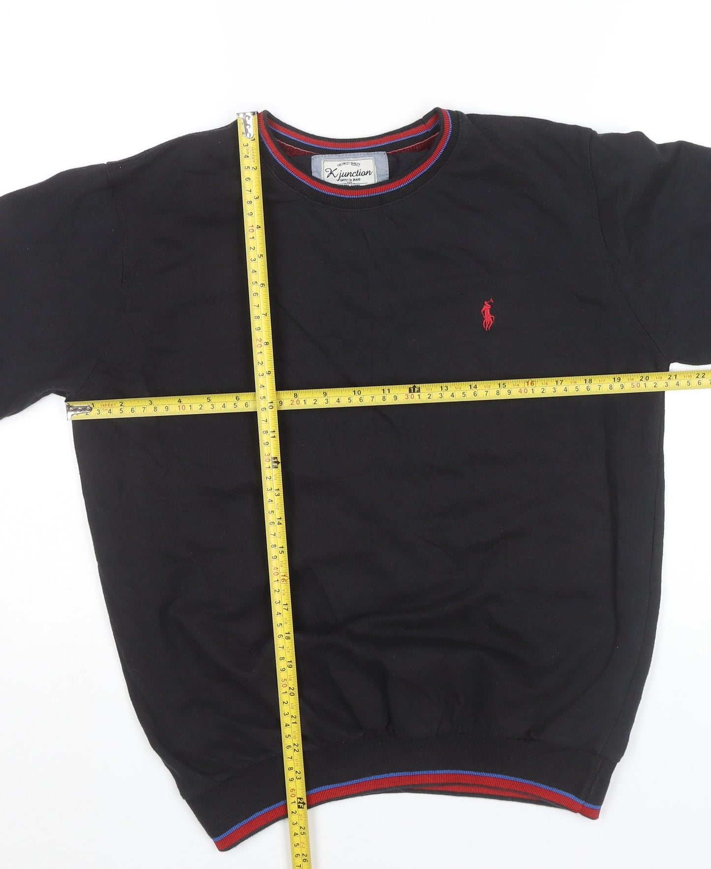 Kjunction Men’s Black Pullover Sweatshirt L Crew Neck Casual