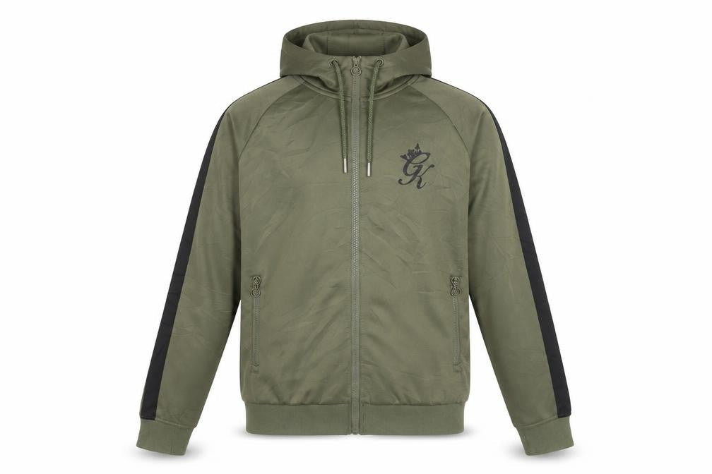 Mens UK Size S Gym King Green Full Zip Hoodie