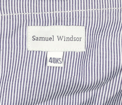 Samuel Windsor Men's Brown Chino Trousers 40XS Cotton Straight Leg