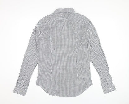 Mens UK Collar Size M Country Road Smart Black  Dress Shirt
