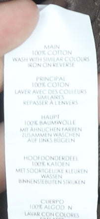 boohooMAN Men’s Brown Cotton Chino Trousers Size S Regular Fit