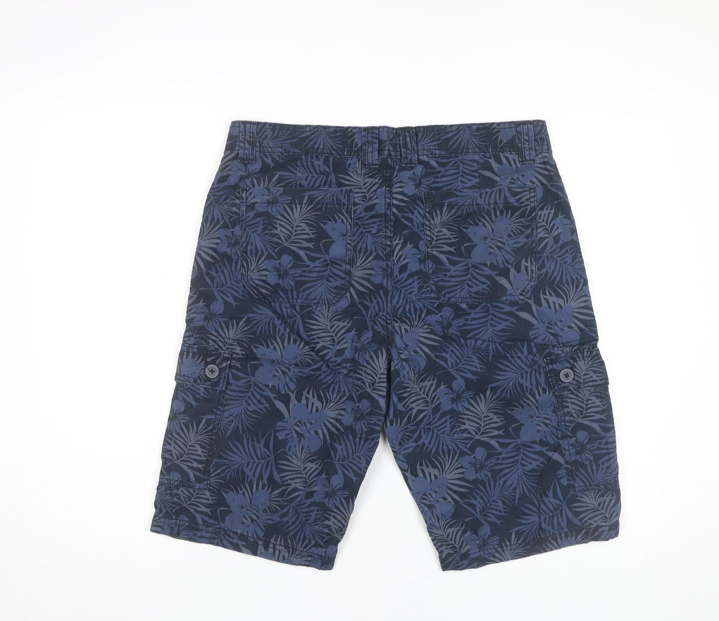 Casual Summer Watsons Men’s Blue Floral Cargo Shorts Size 48