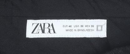 Zara Men Black 36in Regular Fit Dress Pants Trousers