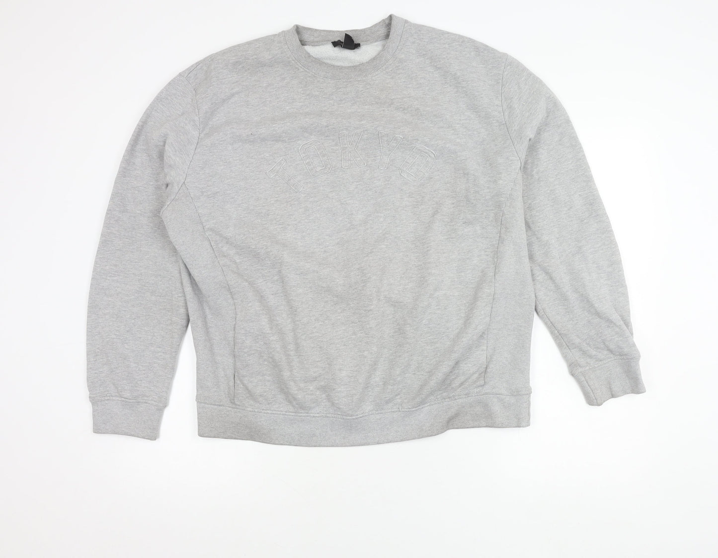 New Look Unisex Adults Grey Pullover Sweatshirt L Crew Neck