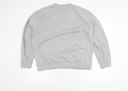 New Look Unisex Adults Grey Pullover Sweatshirt L Crew Neck