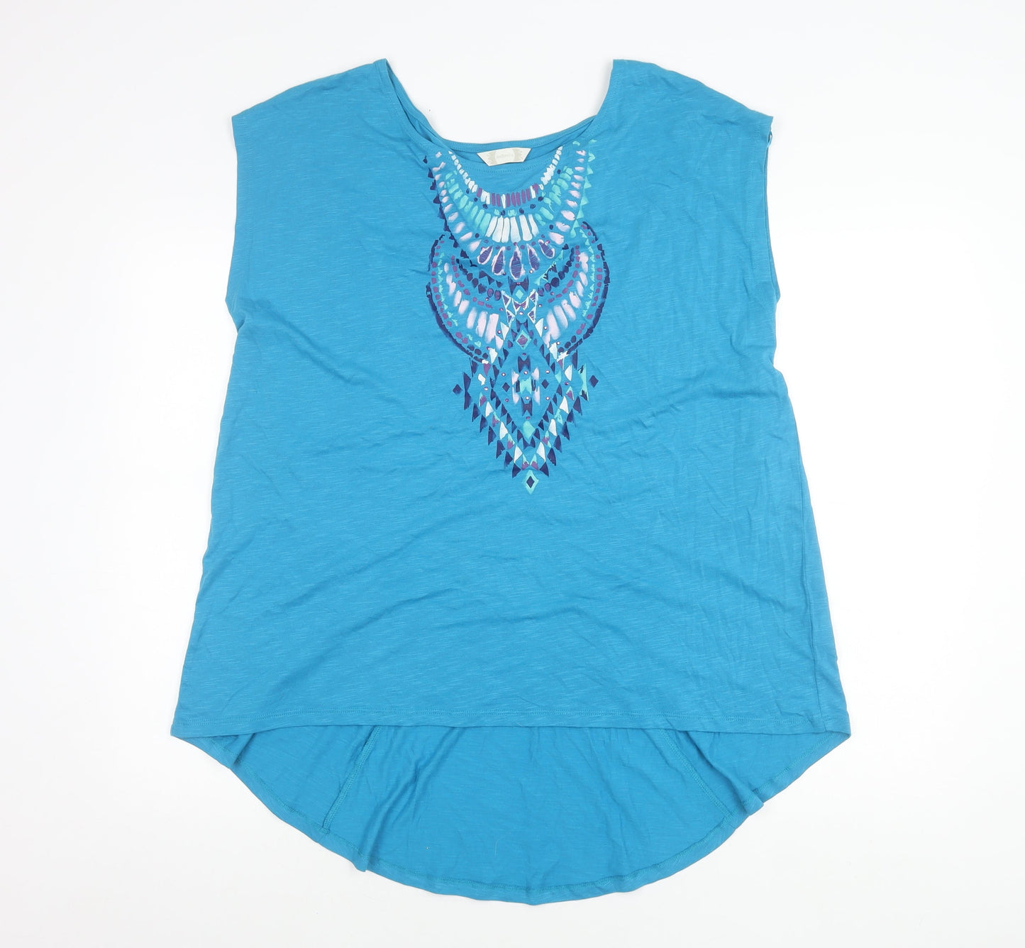 Womens UK Size 22 BHS Blue Basic T-Shirt