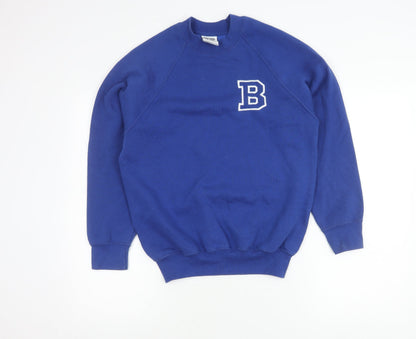 Mens UK Size S Russell Blue Pullover Sweatshirt