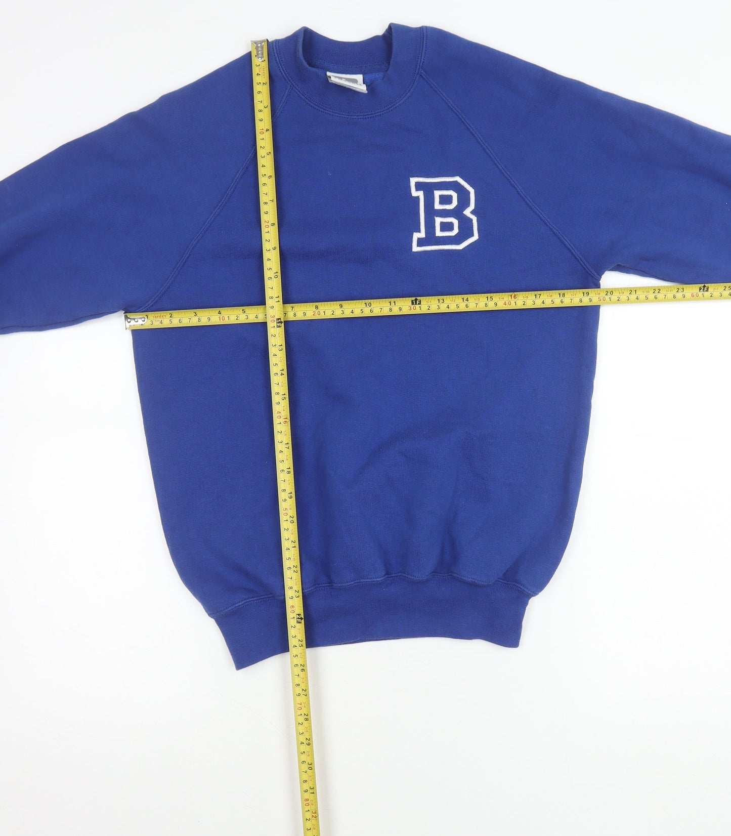Mens UK Size S Russell Blue Pullover Sweatshirt