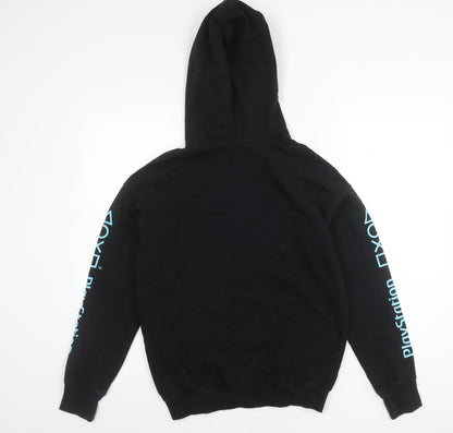 H&M Boys Black PlayStation Hoodie 13-14 Years Pullover Graphic Print