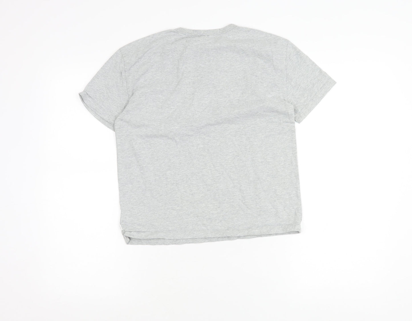 GAP Kids Boys Grey Short Sleeve Henley T-Shirt 10-11 Years