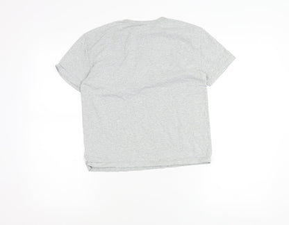 GAP Kids Boys Grey Short Sleeve Henley T-Shirt 10-11 Years