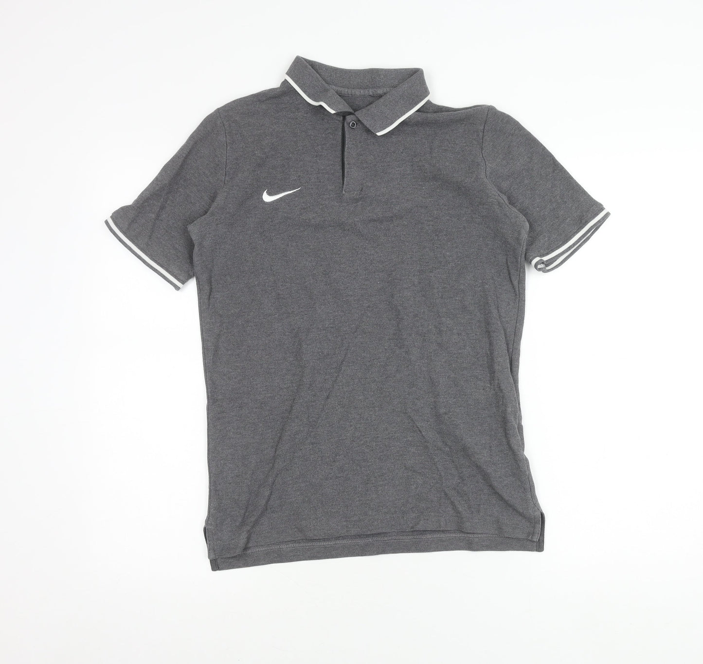 Nike Men's Grey XL Cotton Polo Shirt Short Sleeve Sports Casual