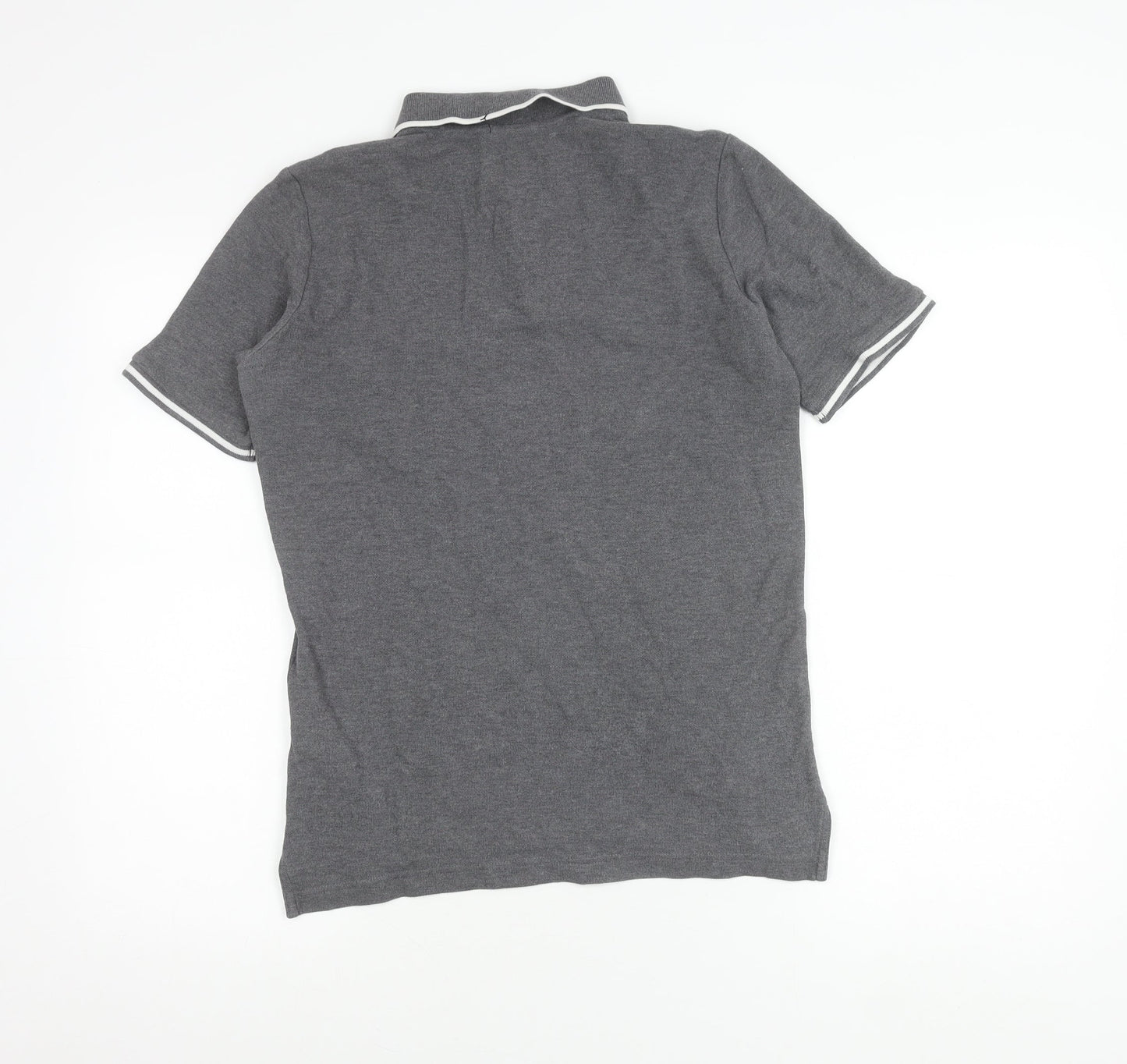 Nike Men's Grey XL Cotton Polo Shirt Short Sleeve Sports Casual