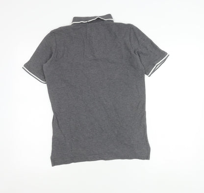 Nike Men's Grey XL Cotton Polo Shirt Short Sleeve Sports Casual