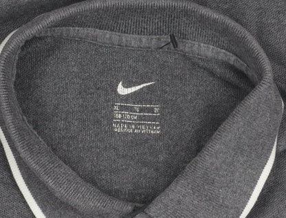 Nike Men's Grey XL Cotton Polo Shirt Short Sleeve Sports Casual