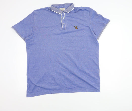 Burton Menswear Blue Polo Shirt Men’s 2XL Regular Fit Casual