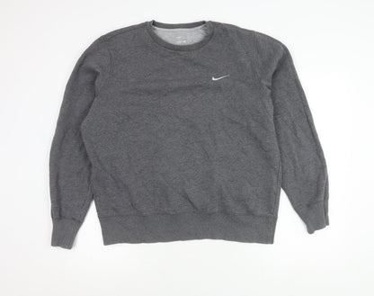 Mens UK Size M Nike Grey Pullover Sweatshirt