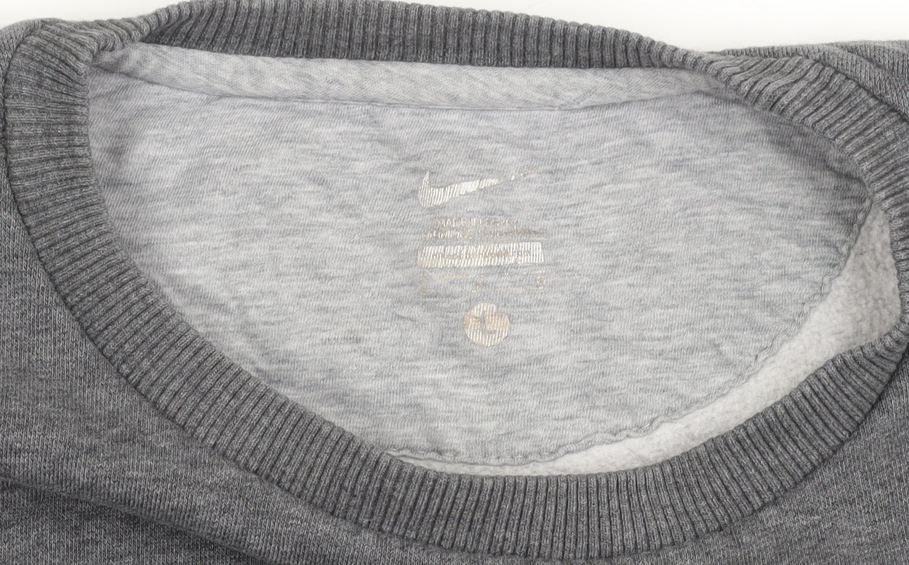 Mens UK Size M Nike Grey Pullover Sweatshirt