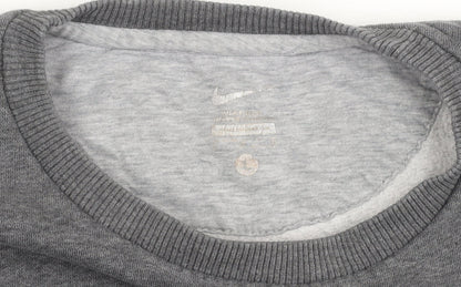 Mens UK Size M Nike Grey Pullover Sweatshirt